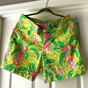 Lilly Pulitzer Monkey print Bermuda shorts Size 12